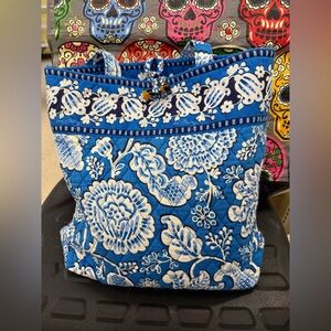 Vera Bradley Toggle Tote Blue Lagoon